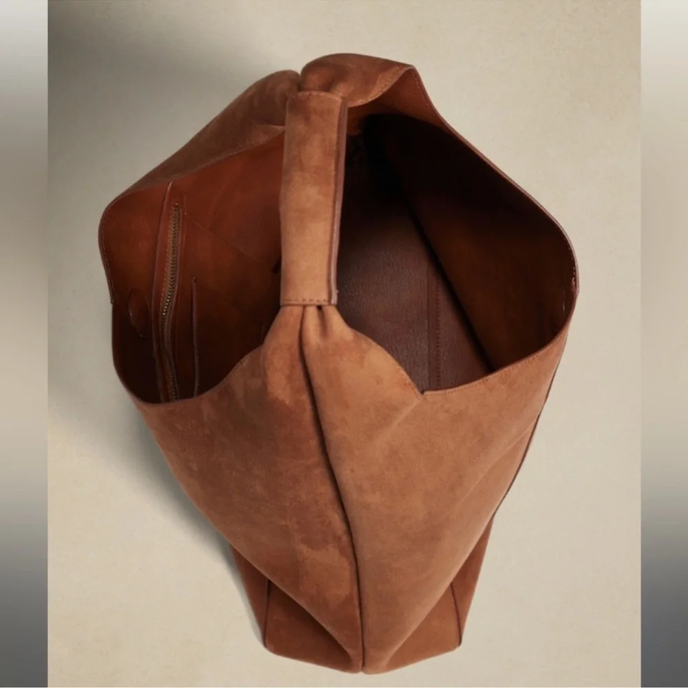 Vegan Suede Slouch Tote Banana Republic OS - Picture 5 of 14